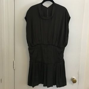 Theyskens' Theory S Green Relaxed Silky Dress